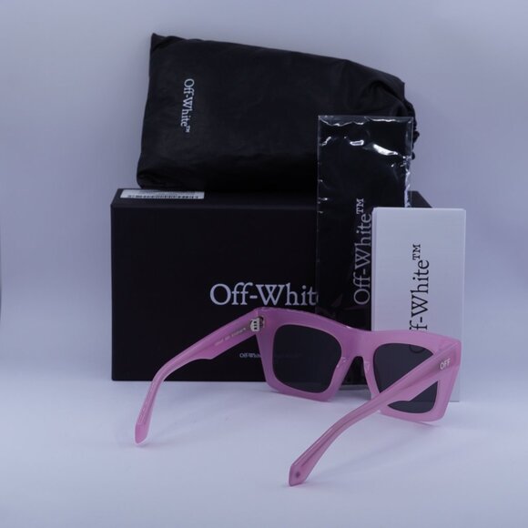 Off-White OERI13Y SELMA 3007 Square Sunglasses – Pink/Grey